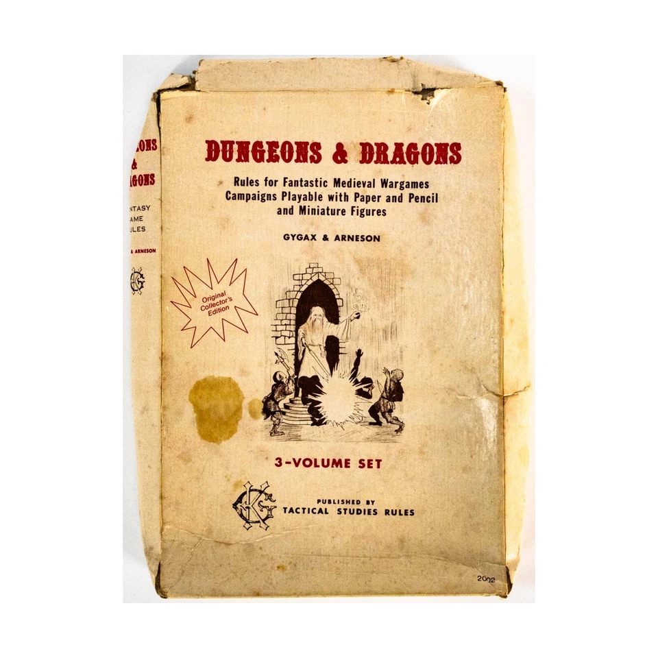 TSR Basic D&D D&D - Original White Box (6th, Collector's Ed) Fair/VG+ - Image 1 of 2