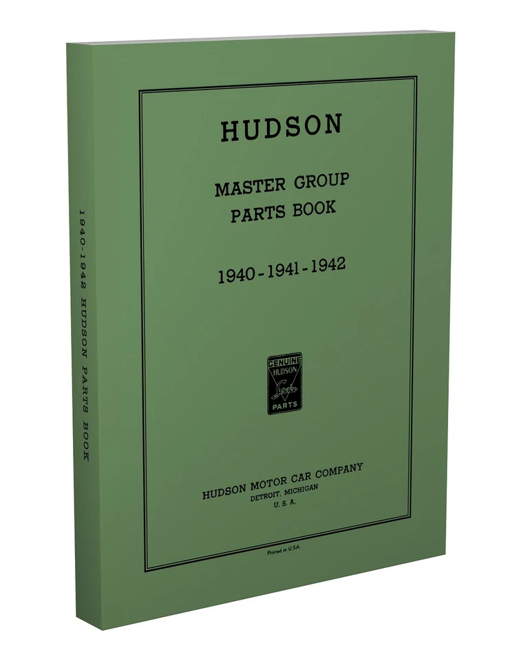 1940 1941 1942 Hudson Illustrated Master Parts Book Catalog - Image 1 of 4