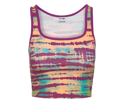 Camisetas de tirantes para mujer Puma Tie Dye Talla M, Color: Tinte morado Foto 1 de 2