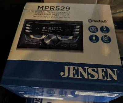 JENSEN MPR529 7 Character LCD Double DIN Receiver | Bluetooth | Push to Talk New - Image 1 of 3