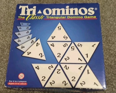 Triominos Classic Triangular Domino Game (Pressman 2002) Complete - Image 1 of 4