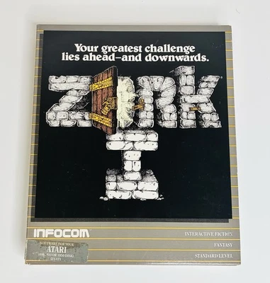 Zork I: (Atari 400/800) 1984 con caja original, disquete y mapa Foto 1 de 4