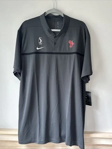 Maine Red Claws Team Issued Polo NBA G-League Nike Mens XXL Gray NEW NWT Dri Fit - Picture 1 of 9