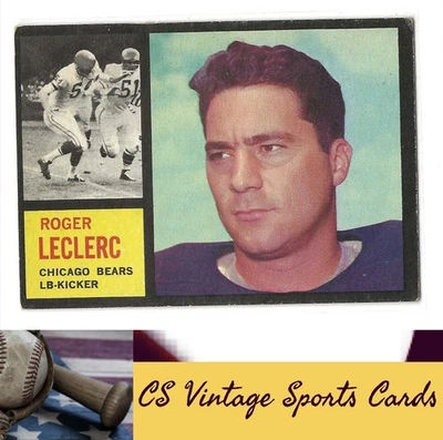 1962 Topps #19 Roger LeClerc ROOKIE - Image 1 of 2