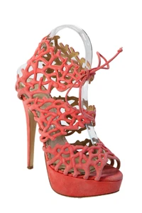 Zapatos de salón Charlotte Olympia para mujer plataforma gamuza tacón ultra alto rosa talla 6 - Imagen 1 de 5
