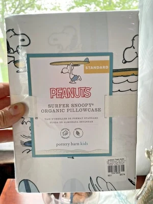 Pottery Barn vacaciones Snoopy Beach Surf cumpleaños Disney niño funda de almohada regalo perro Foto 1 de 3