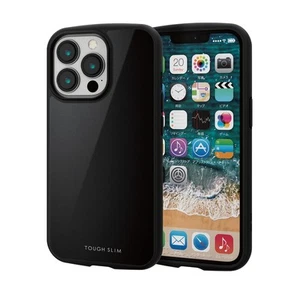 Elecom iPhone 13 Pro/Hybrid case/TOUGH SLIM LITE/Black 767 - Picture 1 of 6
