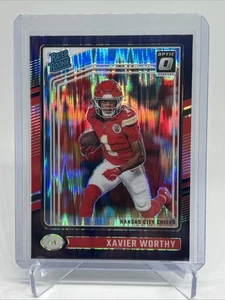2024 Panini Donruss Optic - Rated Rookie Xavier Worthy #300 Purple Shock - Picture 1 of 2