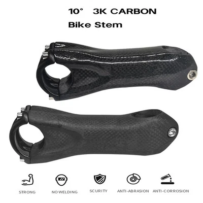 Ultra Light Carbon Stem for MTB/Road Bicycle Track ±10 Degrees 80-130mm Length - Image 1 of 4