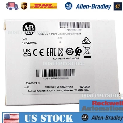 New AB 1734-OW4 POINT I/O 4 Point Digital Output Module 1734OW4 US Free Tax - Image 1 of 3