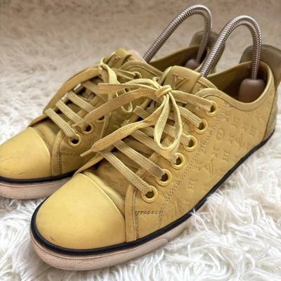Zapatillas LOUIS VUITTON Monograma Empreinte Talla 36.5/US6.5 Sin Caja Para Mujer Amarillas Foto 1 de 4