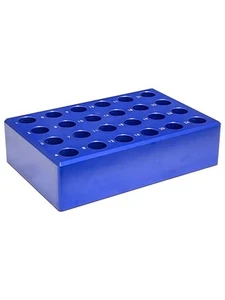 MUHWA 24 Well Aluminum Cooling Block Centrifuge Tube Rack for 1.5ml Micro-Tub... - Picture 1 of 2