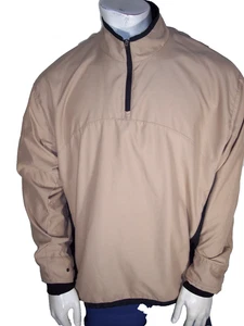 Classic Zero Restriction XL 1/4 Zip Khaki/Black M2 Windshirt Golf Jacket - Picture 1 of 8