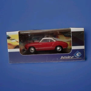 SOLIDO -VOLKSWAGEN KARMANN GHIA -Modellino Auto METALLO Rosso/Bianco -Scala 1:64 - Foto 1 di 7