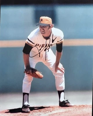 Foto 8x10 firmada por Jim Rooker autografiada leyenda de los piratas de Pittsburgh Foto 1 de 3