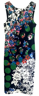 Vestido Lápiz Anthropologie MAEVE Vanda Nuevo con Etiquetas Funda Floral Lunares Talla 0 Foto 1 de 4