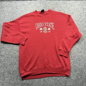 Ohio State Pasadena Tournament Of Roses 1997 Sweatshirt Red Unisex XL - Picture 1 of 9