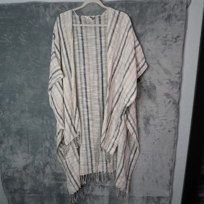 Top ligero American Eagle kimono para mujer talla única boho a rayas borla Foto 1 de 4