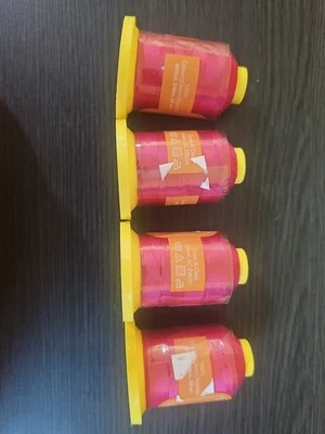 New 4x Coats brand V30 E7 Quilting and Embroidery sewing thread lot spools Pink - Image 1 of 4