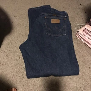 Wranglers blaue Herrenjeans 40x32 blau dunkel gewaschen - Bild 1 von 2