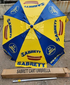 SABRETT Hot Dog Vending Umbrella *Metal Internals* - Picture 1 of 2