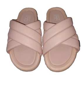 No Boundaries SIZE 11 Womens X Band Comfort Crisscross Slide slides Blush Pink - Picture 1 of 14