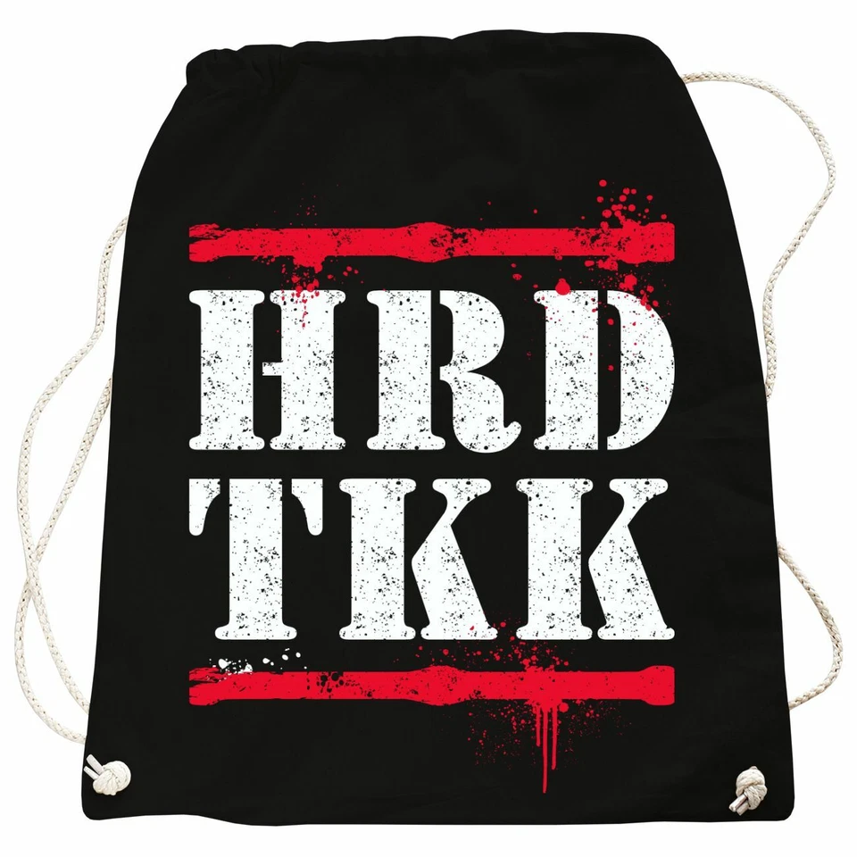 Rucksack Stofftasche Bag HARD TEKK HRD TKK tekkno techno Motiv in vielen Farben