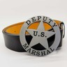 CHROME SILVER GOLD SHERIFF STAR COWBOY WILDWEST WESTERN FANCY DRESS BELT BUCKLE