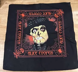 Alice Cooper Bandana 21x21 Inch Scarf Doo Rag RARE Metal Glam - Bild 1 von 3