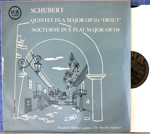 Wührer; Barchet SQ. Schubert (Klavierquintett; Nacht). Vox PL 8970. Neuwertig mit - Bild 1 von 1