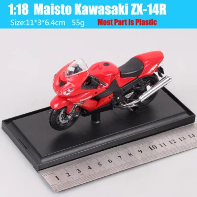 Литая модель мотоцикла Maisto 1:18 Kawasaki Ninja ZX6R ZX10R ZX12R ZX14R - Изображение 1 из 4