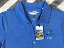 Pebble Beach Golf Shirts Tops Sweaters For Women Ebay Womens Pebble Beach Performance Blue Golf Polo Shirt Take Shape For Life Staff M