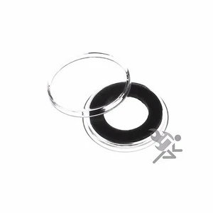 1/10oz Gold Eagle Coin Capsules, Air-Tite Holders 16mm Black Ring, 10 Pack - Picture 1 of 2