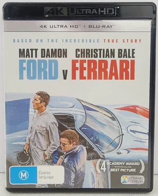 Ford v Ferrari | (4K Ultra HD / Blu-ray, 2-Disc Set) Matt Damon Christian Bale - Image 1 of 3