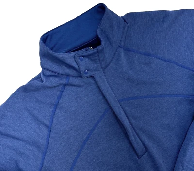 REI Manga Larga Azul 1/2 Cremallera Botón Cuello Hombre’s L Exterior Senderismo Poliéster/Spandex Foto 1 de 4