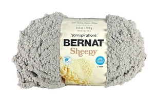 Bernat Sheepy Yarn Vapor Gray 166118 Little Critters Collection Nylon 9.1 Ounces - Picture 1 of 5