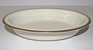 Lenox Tuxedo 9 5/8" Oval Vegetable Serving Bowl, Gold Backstamp - Picture 1 of 6