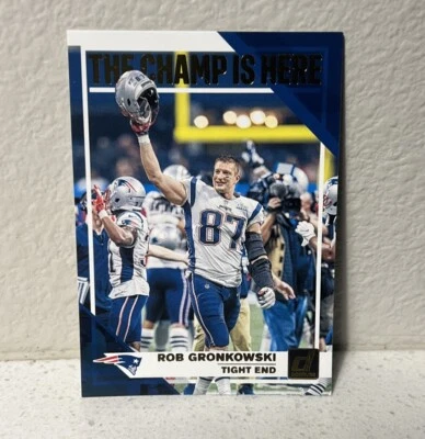2019 Panini Donruss The Champ is Here #CH-4 Rob Gronkowski New England Patriots - Image 1 of 2