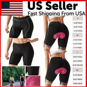 Womens Cycling Shorts 4D Gel Padded Summer Bicycle Riding Gym Biking Short Tight - Picture 1 of 15