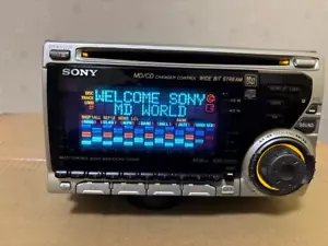 Sony WX-C60MD 2Din Auto Audio CD MD Player Bestätigter Betrieb Sehr Gut - Bild 1 von 17