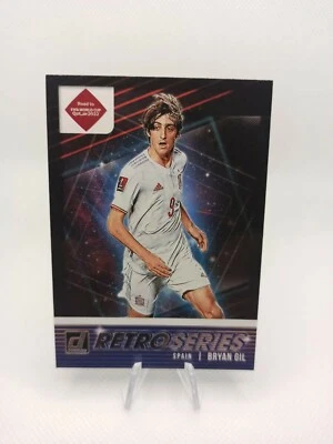 #10 BRYAN GIL (SPAIN) RETROSERIES PLATA 21 22 PANINI DONRUSS "ROAD TO QATAR - Imagen 1 de 2