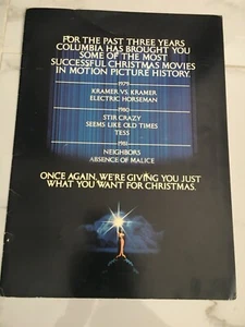 Columbia Pictures Vintage 11" x 15" INSERTO DE VARIEDAD (1982) The Toy Tootsie Gandhi - Imagen 1 de 3