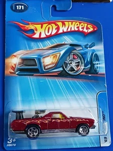 #69 El Camino, 2005 Hotwheels H9079. Collector's #171. Red w/ chrome mid eng. - Picture 1 of 4