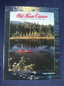 Folleto/catálogo vintage de canoa Old Town 1996 - Imagen 1 de 3