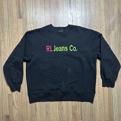 Vintage Polo Ralph Lauren Jeans Sweatshirt Women’s SZ M/L Y2K USA Spell Out - Image 1 of 4