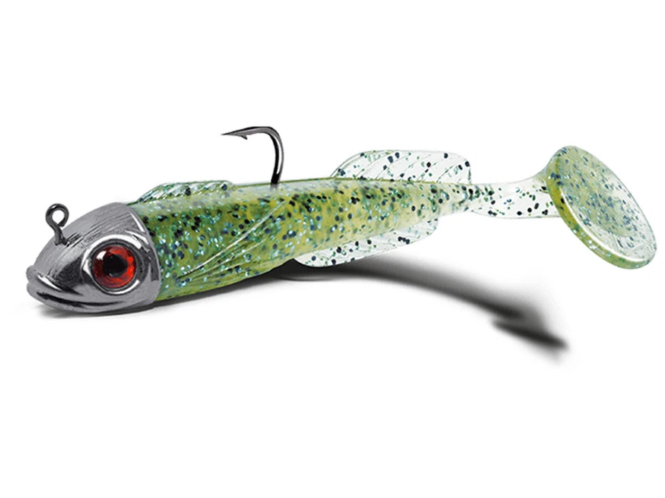 Delalande Chabot 9cm 17g 1pc Gummiköder Gummifish Hecht Forelle FARBEN  - Bild 1 von 1