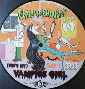 Groovie Ghoulies ‎– (She's My) Vampire Girl 7" single Picture Disc - Picture 1 of 3