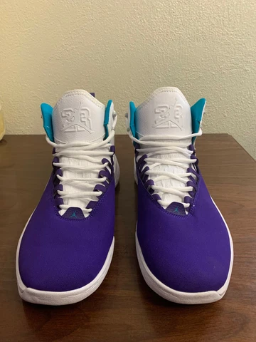 2018 Jordan Super-Fly MVP Basketball Shoes Promo Tagged Orchid,White Size 14 Cover