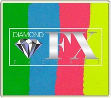 Diamond Fx 50g Split Cake Face Paint ~ Happy Birthday (Rs50-98). Free Delivery