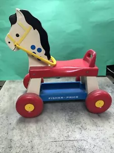 Vintage 1976 Fisher Price Riding Horse Toddler Ride On - Cute! Read - Fast Ship! - Picture 1 of 23